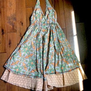 Anthro Odd Molly halter dress